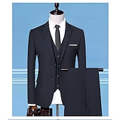 ieftine îmbrăcăminte-Urlați 20 de ani Anii 1920 Trodijelni kostim Pantaloni de costum Gatsby Bărbați Ziua Regilor Mascaradă Nuntă Petrecere Mascaradă Adulți Geacă Vestă Pantaloni