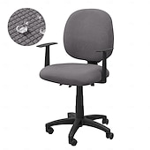 economico Copertura per sedia-2 pezzi/set coprisedia da ufficio in jacquard resistente all&#039;acqua - elasticizzato, sfoderabile &amp;lavabile