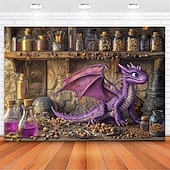 billiga djurgobelänger-Magisk klass Drakhängande Tapestry Väggkonst Stort Tapestry Mural Dekor Fotografik Bakgrund Filt Gardin Hem Sovrum Vardagsrum Dekoration