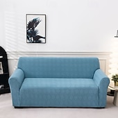 cheap Sofa Cover-Elastic Jacquard Fabric Sofa Cover Stretch Couch Cover Sectional L Shape Sofa Slipcover Corner Case for Living Room 1/2/3/4 Seat