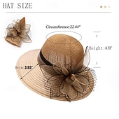 cheap Party Hats-Women Organza Kentucky Derby Hat Fascinators Bucket Bowler Hat for Tea Party Bridal Wedding Church Dress Hat Sun Cap