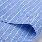 economico Camicie Button Down da uomo-Per uomo Camicia Camicie Camicia con bottoni Banda Matrimonio Feste Blu chiaro Blu reale Blu Marrone Manica lunga Bavero Primavera Autunno Abbigliamento
