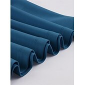 levne Šaty-Elegantní 50. léta Retro Ke kolenům Šaty A-Line šaty Čajové šaty Pevná barva A-Linie Dámské Vánoce Karneval Nový rok Maturita Denní nošení loučení se svobodou nevěsty Dospělé Šaty pro návrat domů Léto