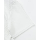 economico Polo classica da uomo-Per uomo Camicia da golf Golf Polo da golf Ufficio Informale Bavero Manica corta Essenziale Moderno Color Block Collage Bottoni Estate Primavera Standard Bianco Blu marino Azzurro cielo Cachi Camicia