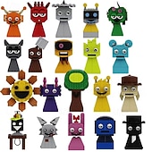 cheap Building Toys-Sprunki Building Blocks Set  Sprunki Toys Action Figure DIY Model Kit for Boys Girls 8-14 Creative Horror Music Game Role for Fans Adults Christmas Decor Collectible Gift