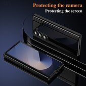 Χαμηλού Κόστους Samsung Θήκη-τηλέφωνο tok Για Samsung Galaxy Z Διπλώστε 6 Z Fold 5 Z Fold 4 Z Fold 3 Πίσω Κάλυμμα με βάση στήριξης Ανθεκτική σε πτώσεις Ρετρό PC