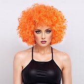 economico Parrucche trendy sintetiche-Parrucche sintetiche Yaki liscia Con frangia A macchina Parrucca Corto Oro chiaro Violetto Marrone chiaro Marrone scuro A1 Capelli sintetici Per uomo Biondo
