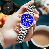 olcso Quartz órák-új strasszkövekkel díszített kerek számlap női divat óra vízálló világító naptár heti kijelző ötvözet szíj többfunkciós üzleti kvarc óra utazáshoz és szabadidőhöz alkalmas női sport wa