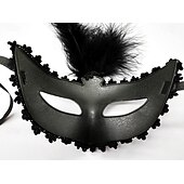 levne Maska-Karnevalová maska Maska Halloween rekvizity Dospělé Dámské Poloviční obličej Výkon Párty Plesová maškaráda Karneval Mardi Gras Jednoduchý karnevalový kostým