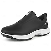 preiswerte Herren Golfschuhe-weiße Golfschuhe für Herren mit Reißverschluss, atmungsaktivem Obermaterial und gepolsterter Sohle für Komfort und Leistung auf dem Platz