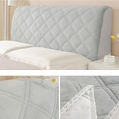 billige Sengetøy tilbehør-Tykkere sengegavl trekk quilted sengegavl trekk tvilling/dronning/full/konge fløyel støvbeskyttende sengegavl beskyttelsestrekk soveromsdekorasjon