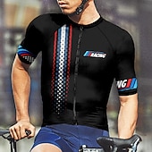 男性用 サイクリングジャージー 幾何学模様 文字&番号 半袖 バイク Tシャツ ジャージー 3つのリアポケット付き マウンテンサイクリング 速乾性 人間工学デザイン ウィッキング 高通気性 スポーツ フォレストグリーン ブラック イエロー 衣類 お買い得  メンズジャージ-男性用 サイクリングジャージー 幾何学模様 文字&番号 半袖 バイク Tシャツ ジャージー 3つのリアポケット付き マウンテンサイクリング 速乾性 人間工学デザイン ウィッキング 高通気性 スポーツ フォレストグリーン ブラック イエロー 衣類