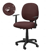 economico Copertura per sedia-2 pezzi/set coprisedia da ufficio in jacquard resistente all&#039;acqua - elasticizzato, sfoderabile &amp;lavabile