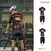 Недорогие Комплекты мужской одежды-Муж. Велокофты и велошорты Мультипликация С короткими рукавами Велоспорт Наборы одежды с 3 задними карманами Горные велосипеды Шоссейные велосипеды