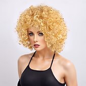 economico Parrucche trendy sintetiche-Parrucche sintetiche Yaki liscia Con frangia A macchina Parrucca Corto Oro chiaro Violetto Marrone chiaro Marrone scuro A1 Capelli sintetici Per uomo Biondo