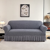 cheap Sofa Cover-Elastic Jacquard Fabric Sofa Cover Stretch Couch Cover Sectional L Shape Sofa Slipcover Corner Case for Living Room 1/2/3/4 Seat