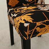 cheap Dining Chair Cover-Arrival Super Fit Stretch Removable Washable Short Dining Chair Protector Cover Seat Slipcover for Hotel Dining Room Ceremony Banquet Wedding Party