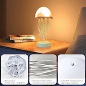 economico Luci decorative-lampada medusa colorata – tentacoli rotanti touch control luce notturna con modalità sonno, lampada da scrivania portatile per regalo per bambini, camera da letto, soggiorno e campeggio all&#039;aperto