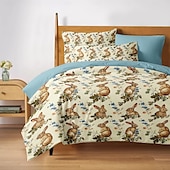 cheap 100% Cotton-Farmhouse Style Duvet Cover 3-Piece Set 100% Cotton or Polyester Super Soft Skin Friendly Long Lasting
