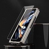 cheap Samsung Cases-Phone Case For Samsung Galaxy Z Fold 6 Z Fold 5 Z Fold 4 Z Fold 3 Back Cover Magnetic Support Wireless Charging Ring Buckle Retro PU Leather