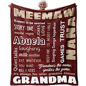 abordables Mantas y colchas-Manta para el día de la madre, una carta para mamá, regalo para el día de la madre, manta suave y acogedora, regalo perfecto para mamá, diseño floral o de corazón, cálida y cómoda