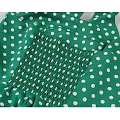 preiswerte Kleider-Retro Vintage 1950er Kleid Swing-Kleid Tupfen Damen Karneval Maskerade Alltagskleidung Junggesellinnenabschiedsparty Erwachsene Kleid Abschlussballkleider