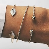 billige Armbånd-Dame Mansjettarmbånd Fancy Dyrebar Punk Stilfull Legering Armbånd Smykker Gull Til Fest