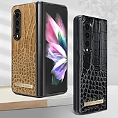 Χαμηλού Κόστους Samsung Θήκη-τηλέφωνο tok Για Samsung Galaxy Z Fold 5 Z Fold 4 Z Fold 3 Πίσω Κάλυμμα Ανθεκτική σε πτώσεις Ρετρό PU δέρμα