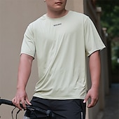 tanie Męskie koszulki-Męskie Damskie Koszulka rowerowa Litery i cyfry Krótki rękaw Rower Tee Tshirt Dżersej Top z 3 tylnymi kieszeniami Kolarstwo górskie Szybkie wysychanie Oddychający Sport Czarny Biały Zielony Odzież
