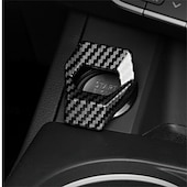 preiswerte Anhänger &amp; Ornamente fürs Auto-Kohlefaser Auto Motor Start Stop Schalter Knopfabdeckung Zündung Kratzschutz dekoratives Auto Autozubehör Interieur Auto-Styling