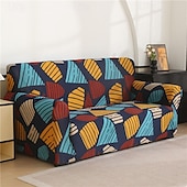 cheap Sofa Cover-Bohemian Print Dustproof All-powerful Slipcovers Stretch Sofa Cover Super Soft Fabric Couch Cover with One Free Boster Case(Chair/Love Seat/3 Seats/4 Seats)