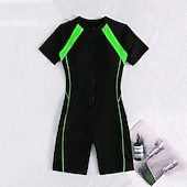 abordables Lycra de surf-Femme Maillot de bain 1 pièce Maillots de Bain Mosaïque Maillots de Bain Blanche Rose Claire Respirable Séchage rapide Poids Léger Natation Surf Plage Eté Printemps