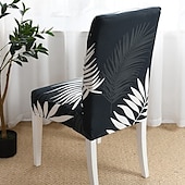 cheap Dining Chair Cover-Arrival Super Fit Stretch Removable Washable Short Dining Chair Protector Cover Seat Slipcover for Hotel Dining Room Ceremony Banquet Wedding Party