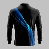 economico Polo geometrica da uomo-Per uomo Geometrico Linea Maglia da golf Manica Lunga Magliette polo Camicie con Colletto Casual Business Casual Streetwear Athleisure Abbigliamento da Esterno Ferie Stampa 3D Bottoni Primavera
