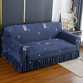 baratos Cobertura de Sofa-1 peça capa de sofá elástica com saia capa de sofá impressa protetor de móveis para quarto sala de estar decoração de casa