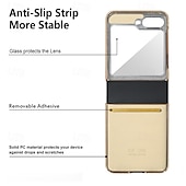 お買い得  サムスン用ケース-電話 ケース 用途 サムスンのギャラクシー Zフリップ6 Z Flip 5 Z Flip 4 Z Flip 3 バックカバー リストストラップ付き 耐衝撃 レトロ風 PUレザー