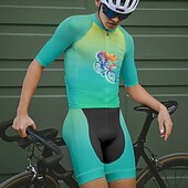 abordables Maillots pour hommes-Homme Maillot Velo Cyclisme Manche Courte Cyclisme Tee-shirt Maillot avec 3 poches arrière VTT Vélo tout terrain Respirable Séchage rapide Conception anatomique Mèche Bleu Violet Vert Dégradé Des