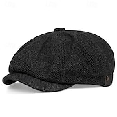 cheap Accessories and More-Retro Vintage Roaring 20s 1920s Beret Hat Normal The Great Gatsby Gangster Men&#039;s Women&#039;s New Year Masquerade New Year Eve Bachelorette Party Festival Adults&#039; Hat All Seasons
