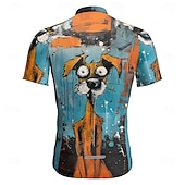 baratos Camisolas masculinas-Homens Camisa para Ciclismo Cachorro Manga Curta Moto Camiseta Camisa / Roupas Para Esporte com 3 bolsos traseiros Ciclismo de Montanha Secagem Rápida Design Anatômico Capilaridade Respirável Esportes