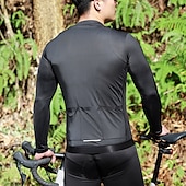 billiga Tröjor för män-Herr Dam Cykeltröja Långärmad Cykel Tröja med 3 bakfickor Bergscykling Andningsfunktion Snabb tork Svart Vit Grön sporter Kläder