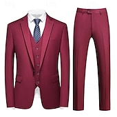 economico Vestiti-Anni Ruggenti Anni 1920 Abito a Tre Pezzi Pantaloni del Vestito Gentiluomo Gangster Testimoni dello Sposo Per uomo Giorno dei Re Carnevale Mascherata Matrimonio Feste Mascherata Adulti Cappotto Gilet