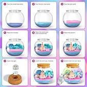 baratos Presentes-Kit de Terrário de Dinossauro Deluxe DIY para Meninos - Brinquedos Interativos DIY de Dinossauros  Artesanato Material PE Verde - Presente de Aniversário Ideal para Idades de 4 a 12 Presente de Natal