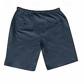preiswerte Klassiker-Herren Shorts Kurze Hosen Shorts aus Baumwollleinen Sommer-Shorts Strandshorts Kurze Hosen Tasche Kordelzug Elastische Taille Glatt Komfort Atmungsaktiv Kurz Urlaub Festtage Strand Hawaiianisch Boho