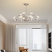 economico Luci a sospensione-sputnik design lampada a sospensione metallo stile floreale anodizzato moderno country 75cm 110-240v