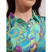 cheap Women&#039;s Golf Clothing-Women&#039;s Golf Polo Shirt Forest Green Short Sleeve Top Ladies Golf Attire Clothes Outfits Wear Apparel