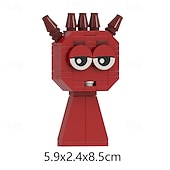 cheap Building Toys-Sprunki Building Blocks Set  Sprunki Toys Action Figure DIY Model Kit for Boys Girls 8-14 Creative Horror Music Game Role for Fans Adults Christmas Decor Collectible Gift