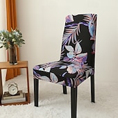 cheap Dining Chair Cover-Arrival Super Fit Stretch Removable Washable Short Dining Chair Protector Cover Seat Slipcover for Hotel Dining Room Ceremony Banquet Wedding Party