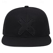 preiswerte Baseballkappe für Herren-Herren Snapback Cap Cap Basecap Sonnenhut Kappe Schwarz Weiß Polyester Modisch Brautkleider schlicht Strasse Täglich Graphic Einstellbar Sonnenschutz Atmungsaktiv
