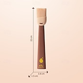 お買い得  キャンプキッチン-耐熱シリコンバストブラシ1個 - お手入れ簡単バーベキュー &amp;ベーキングツール - 食品グレード &amp;食器洗い機対応