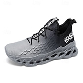 abordables Baskets-baskets de course vertes pour hommes avec tige en mesh et design léger – chaussures de sport respirantes et confortables pour le sport, les entraînements et les vêtements décontractés